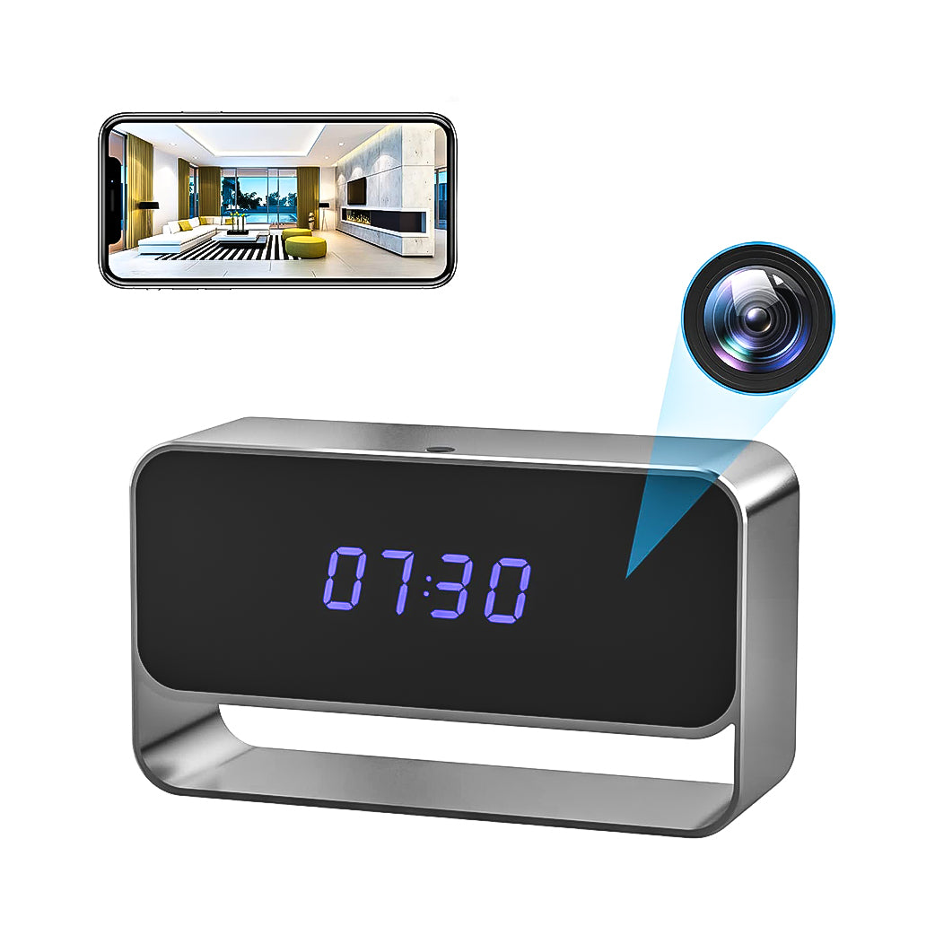 GooSpy Spy Hidden Camera Clock WiFi Mini Cam FHD 1080P. (NC)