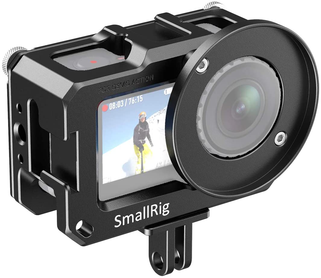 SmallRig Video Vlogging Camera Frame Cage for DJI Osmo Action Camera with Cold Shoe Mount