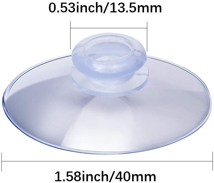 TOYMIS 15Pcs 1.6 Inch Large Suction Cups Without Hook.