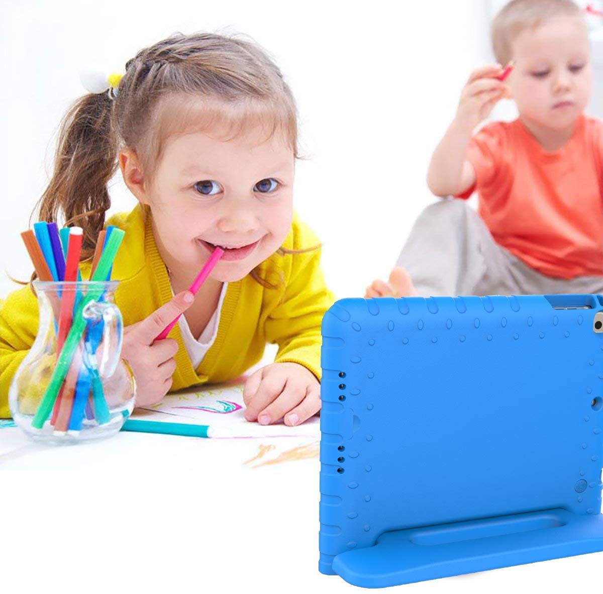 BMOUO iPad 2 3 4 Shockproof Case Light Weight Kids Case Super Protection Cover Handle Stand Case - e4cents