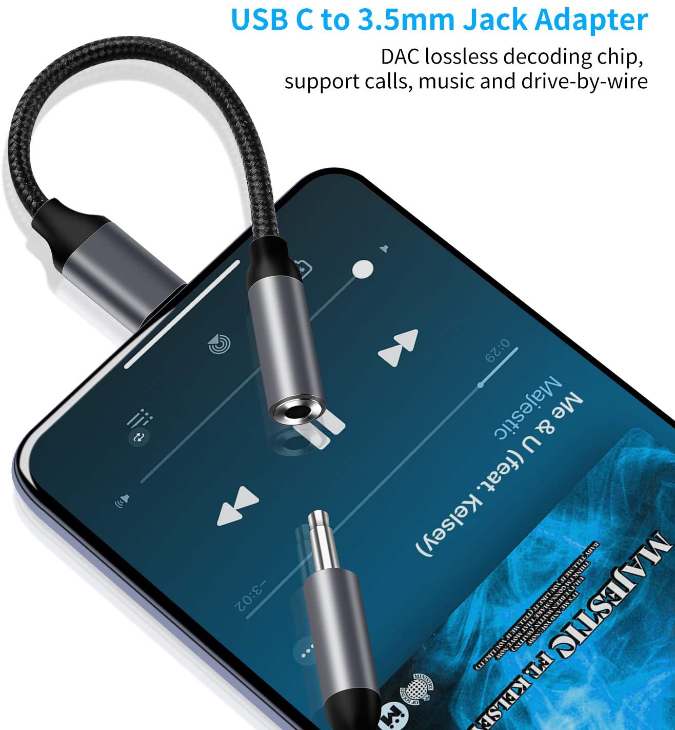 USB C to 3.5mm Headphone Jack Adapter.