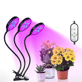INDOOR Grow Light for plants LED lamp bulbs full Spectrum with 3 heads.