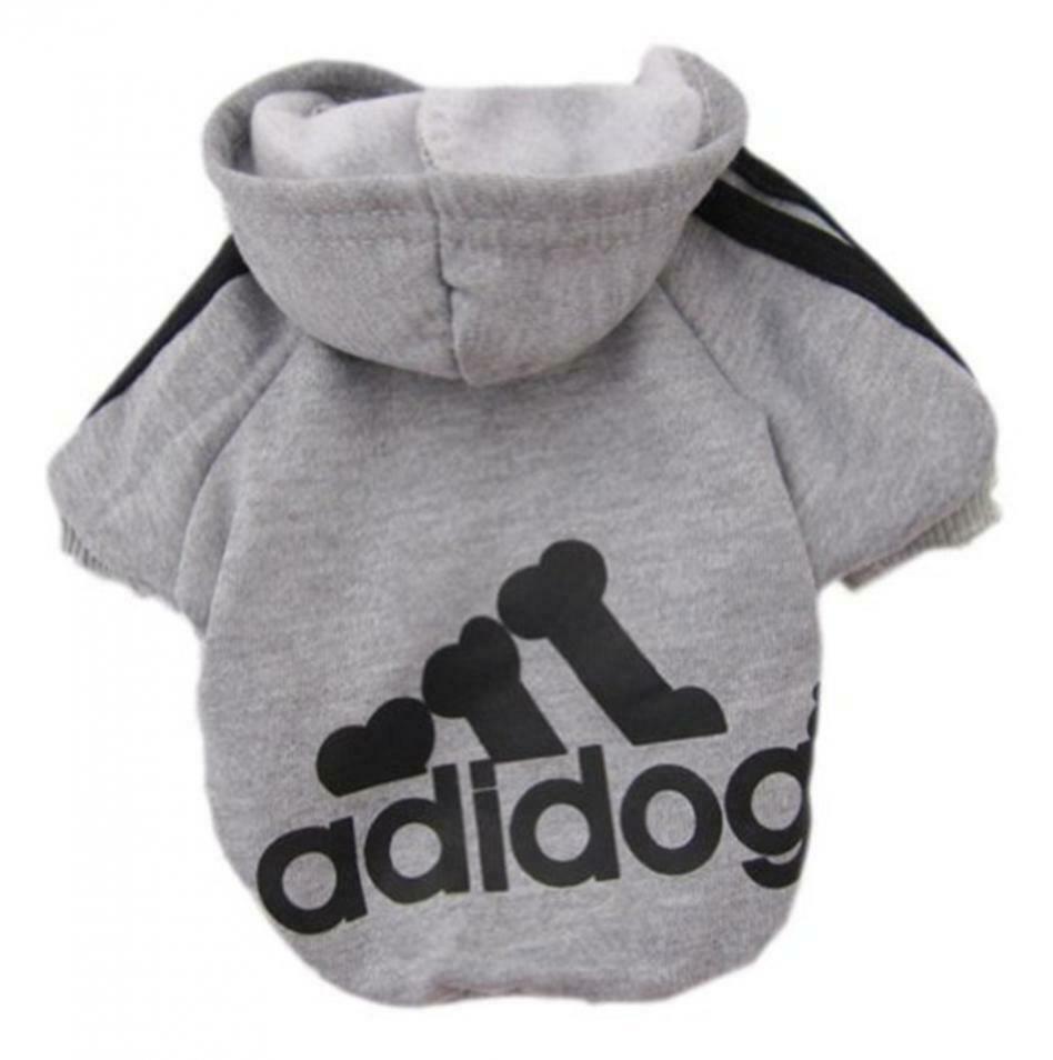 Adidog Pet Puppy Dog Cat Coat Clothes Hoodie Sweater Costumes - e4cents