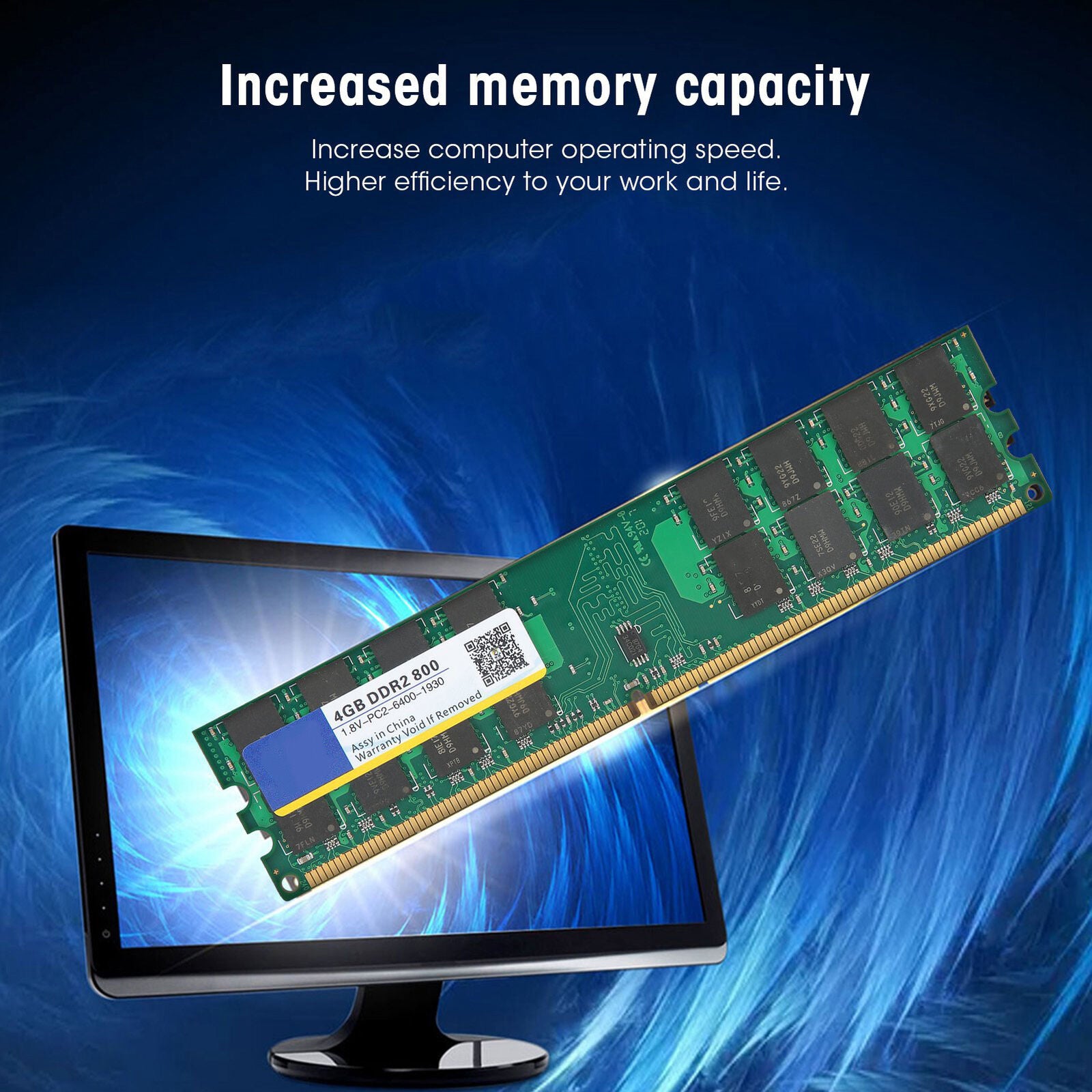 FREE Xiede Desktop Computer Memory RAM DDR2 4GB 800Mhz PC2?6400 1.8V for AMD 2nd Gen(LNC).