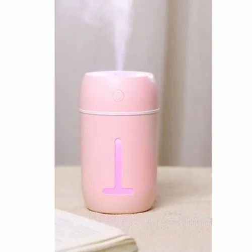 Peach Plastic T1 Ultrasonic Room Humidifier, For Residential and mobile Use. - (LNC)